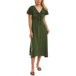 Max Studio Olive Green Midi Dress